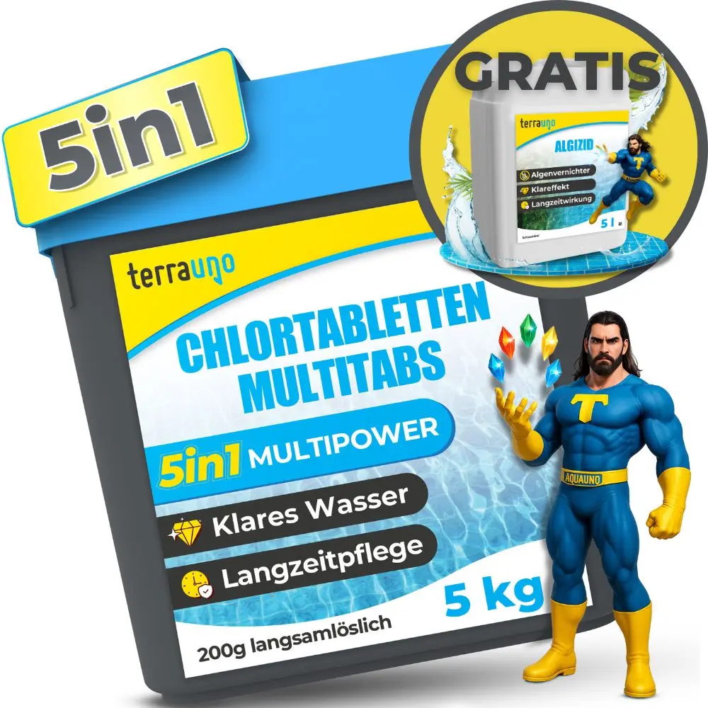 Chlortabletten 5 in 1 - 200g für Pools – Multitabs zur Langzeitpflege - Image 8