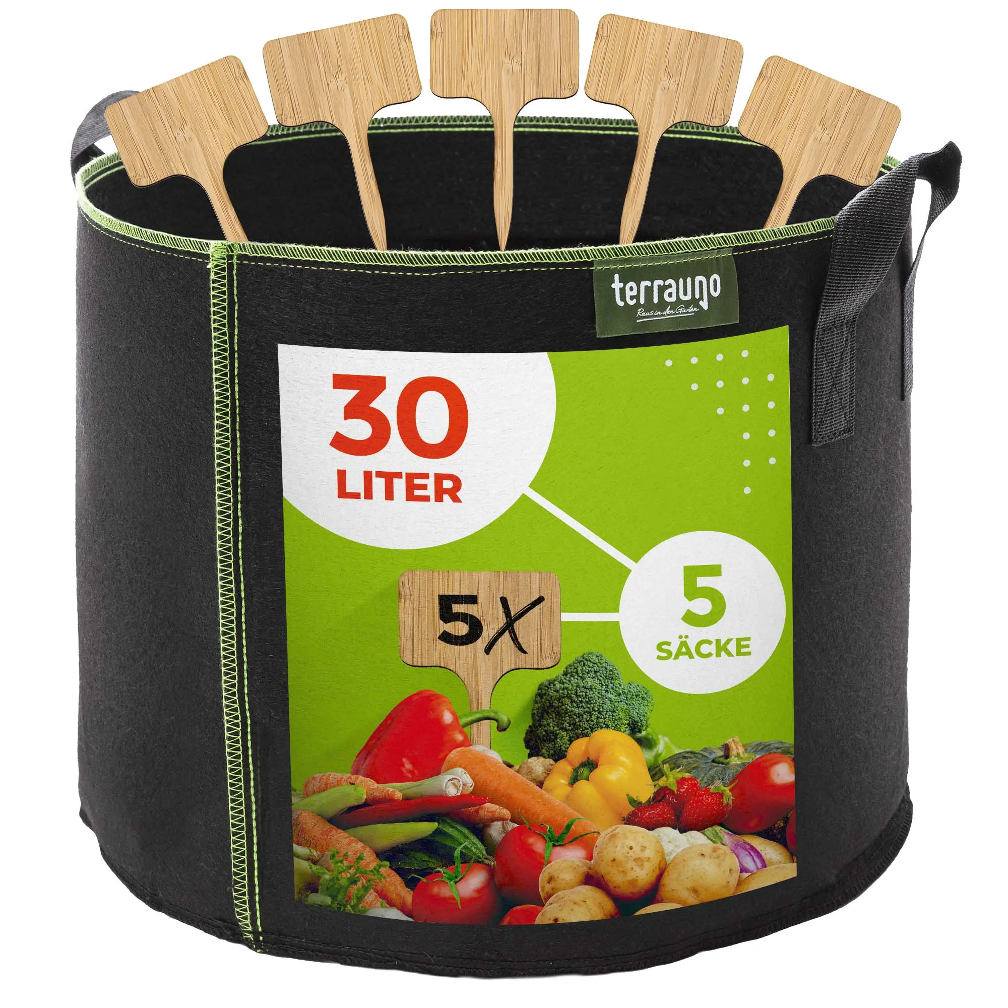 Pflanzsack aus Vliesstoff inkl. Pflanzenschilder - Image 13