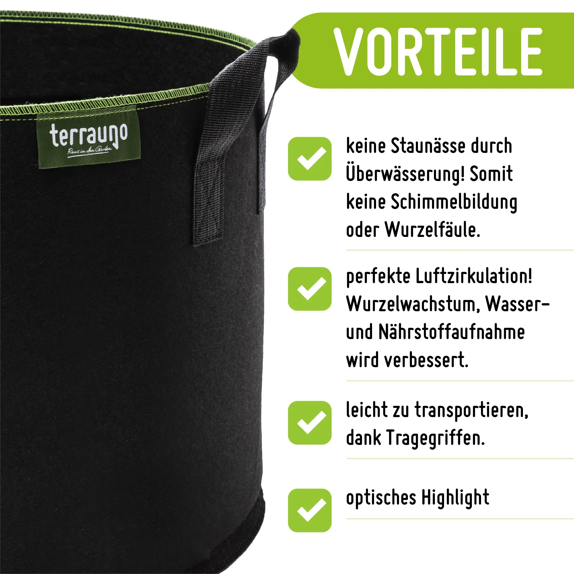 Pflanzsack aus Vliesstoff inkl. Pflanzenschilder - Image 3